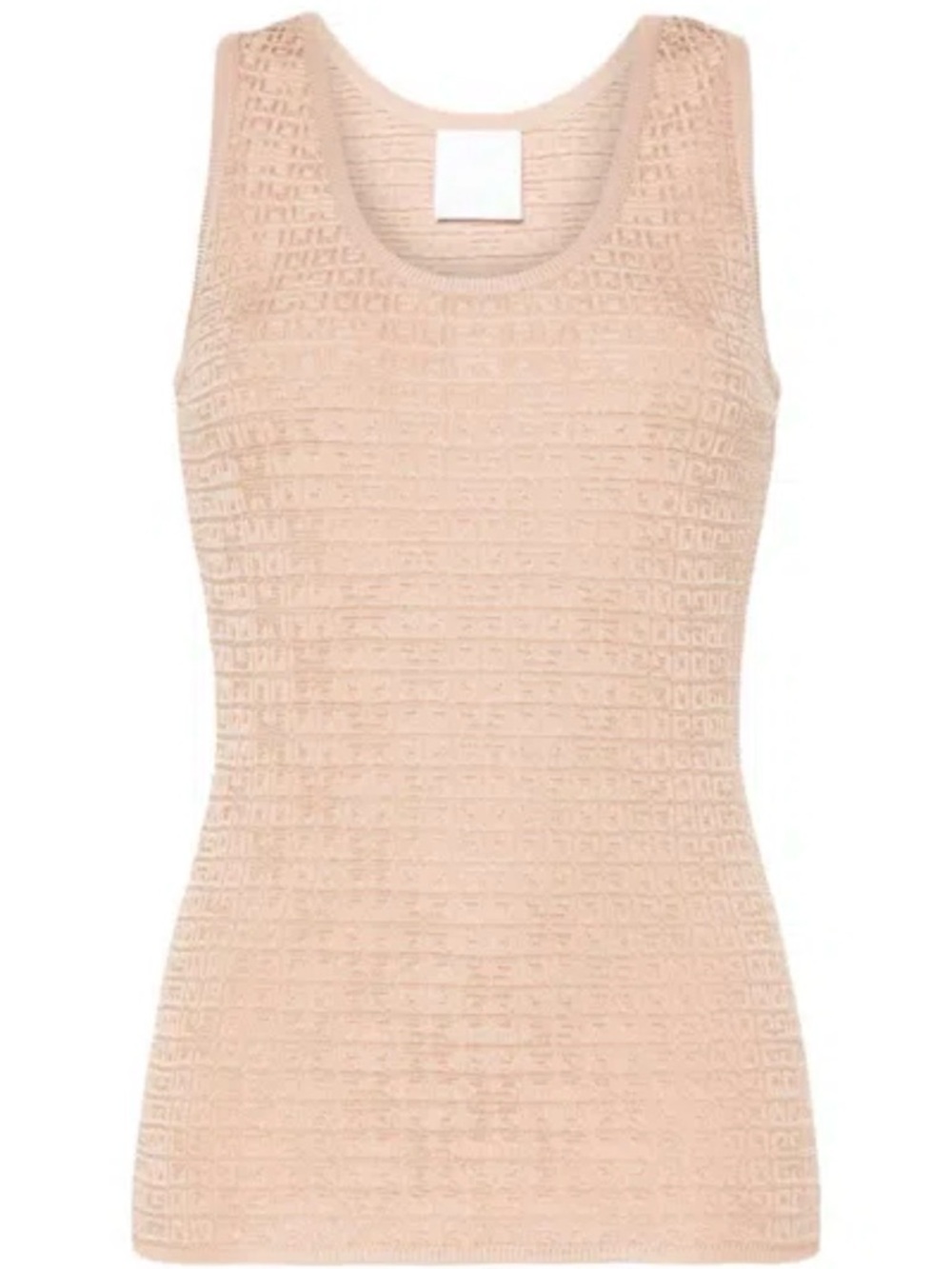 Givenchy Camel Waffle-Knit Tank Top